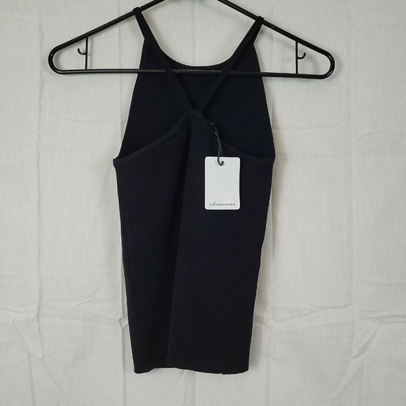 Olivaceous Womens Black Sleeveless Scoop Neck Pullover Tank Top Size Small - Picture 2 of 8